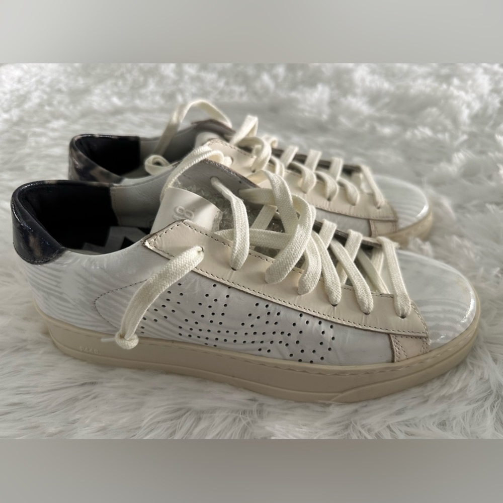 New P448 White‎ Patent sneakers shoes sz 35